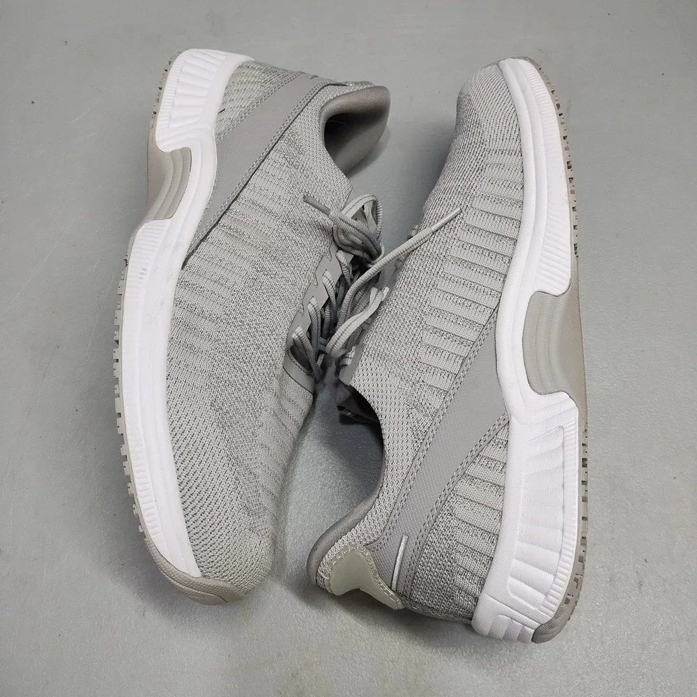 Orthofeet Kita Hands-Free Sneakers Womens 11 X-Wide 2E White Gray 80013 EUC